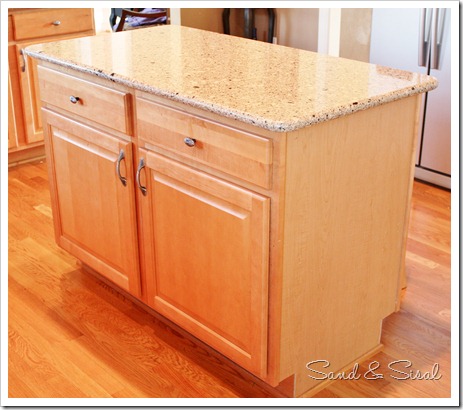 Kitchen Island Makeover - Sand and Sisal