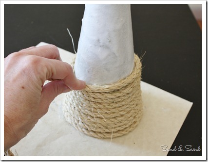 cone wrapped in sisal