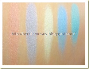 swatches Shiseido spring collection 2010