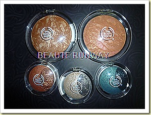 The Body Shop Baked to last eyeshadows and bronzers