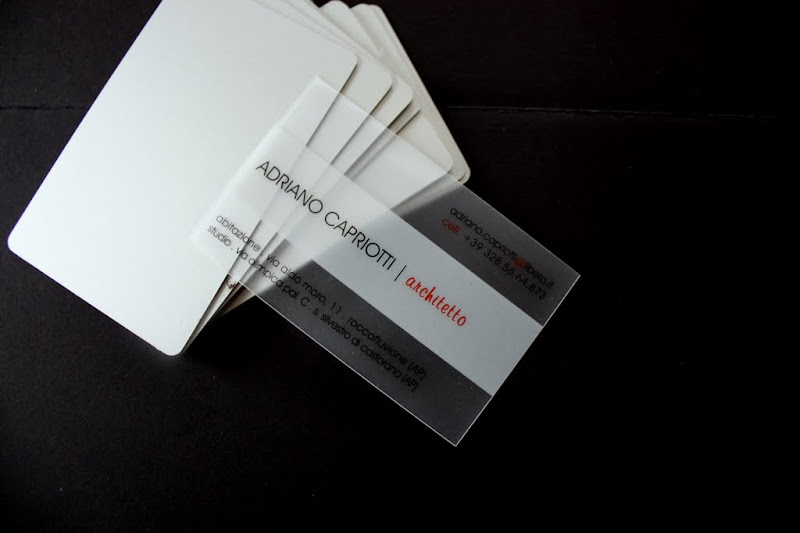 transparent plastic business cards