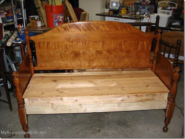 Bench Tutorial My Repurposed Life Maple Headboard Bench