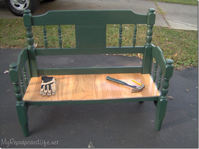 twin headboard bench