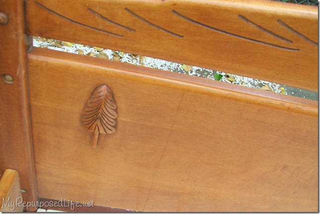 vintage headboard bench