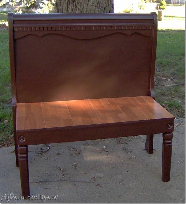 sleigh bed bench