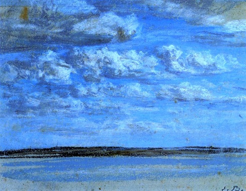 Boudin, Eugène - White Clouds, Blue Sky