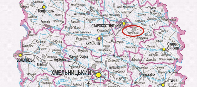 Карта хмельницкой области подробная с городами