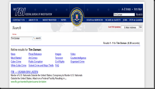 FBI-Tim Osman=Osama Bin Laden