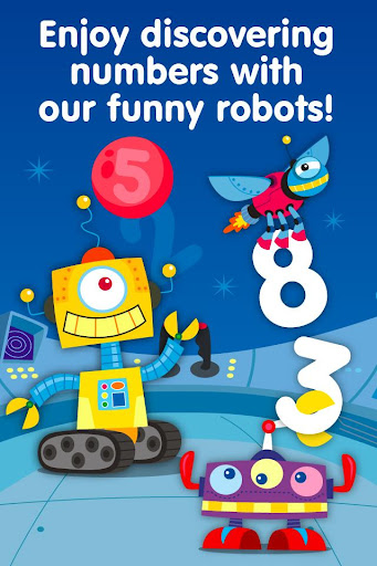 Learn math: Robots Numbers