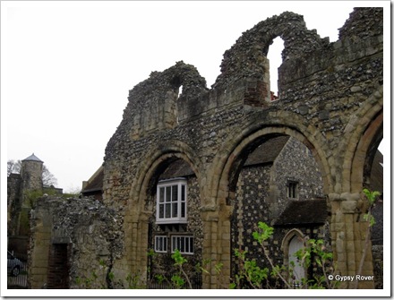 Older ruins of Christ Church Cathedral, Canterbury.