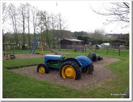 Kiddies play area at Sharnfold farm.