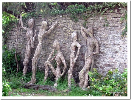 Tree carvings in Axbridge, Somerset.