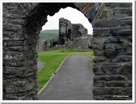 Aberystwyth Castle on a chilly May morning.
