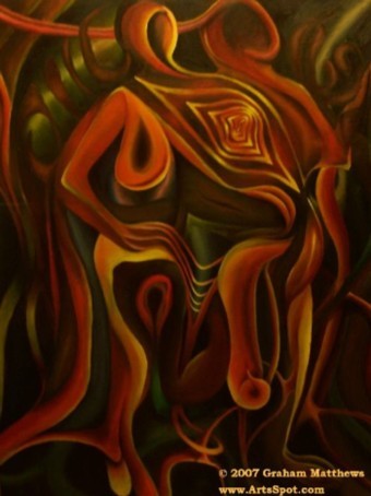 Entwined Surreal Painting