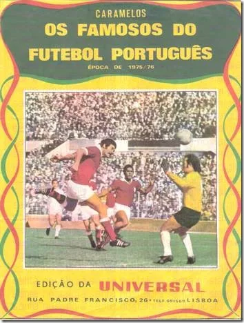 os famosos do futebol portugues universal 75_76 capa sn