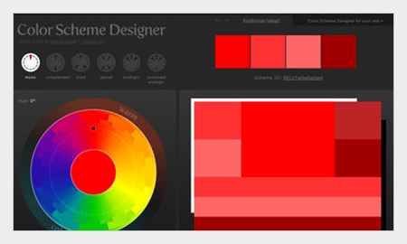 tips pemilihan warna untuk desain grafis menggunakan color sceme designer