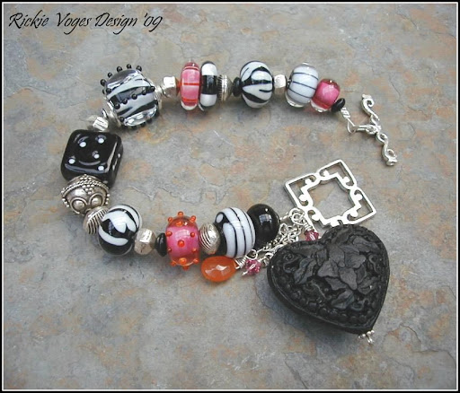 silver turtle toggle bracelet black stone. In The Heart of Africa This lovely artisan lampwork bracelet features 