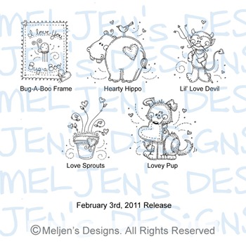 Meljens Designs February 3rd Release Display