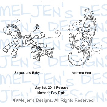 Meljens Designs May 1st Release Display (Mother's Day)
