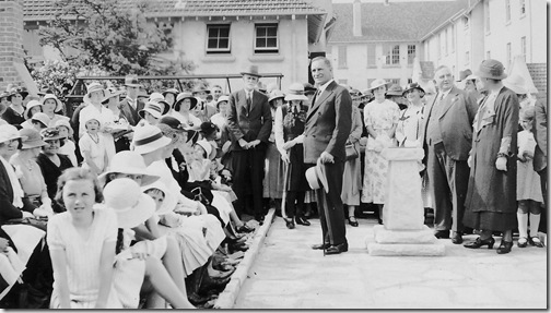 Opening of Hornsby Girls High 1930