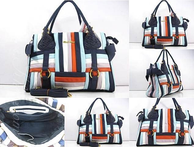 Tas Miu-Miu Woven Medium Tote 23548 Biru ( Miu-Miu Woven Medium Tote 23548 Blue )     