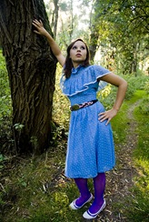 Blue polkadot Dress 2