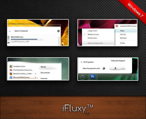 iFluxy: Theme for Windows 7