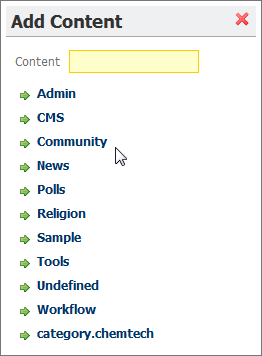Liferay Add Content Window No Blogs portlet available