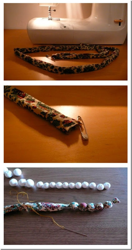 tutorial Fabric Necklace