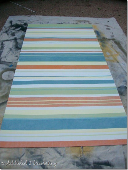 hand painted floor cloth 20