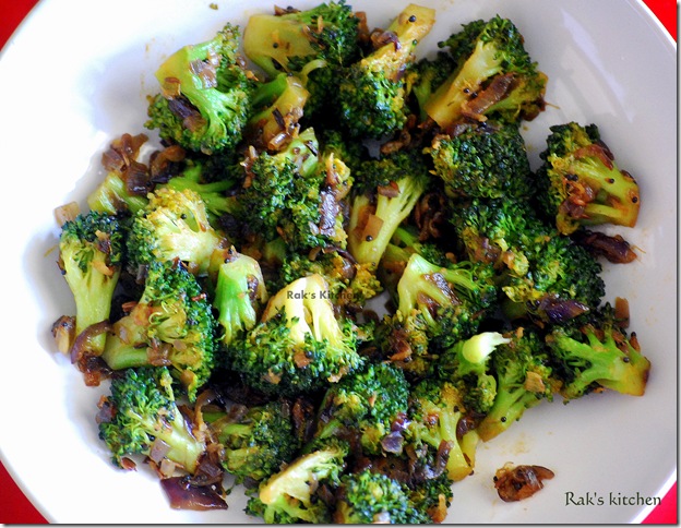 Indian style broccoli stir fry Indian style broccoli stir fry