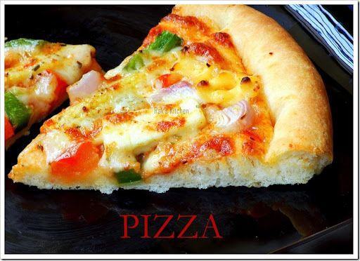 pizza with baby corn pizza with baby corn