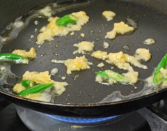 fry chilli and ginger garlic paste