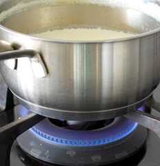 Boil milk Boil milk