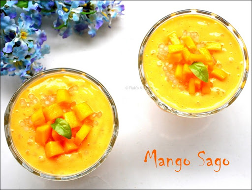 Mango sago dessert Mango sago dessert