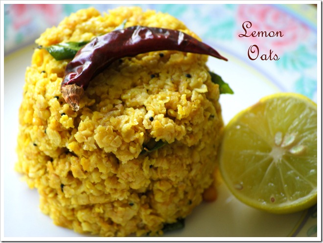 Lemon Oats|Indian oats recipes