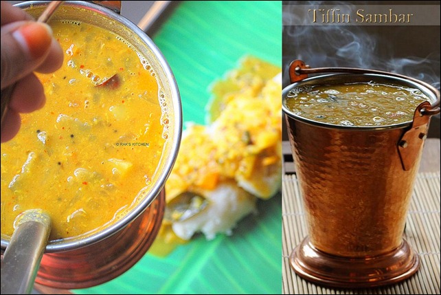 Tiffin sambar - Idli,dosa or pongal