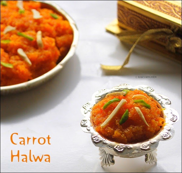 Carrot halwa recipe, carrot halwa without khoya