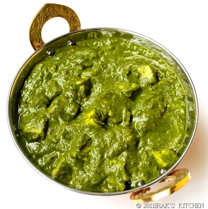 Palak paneer