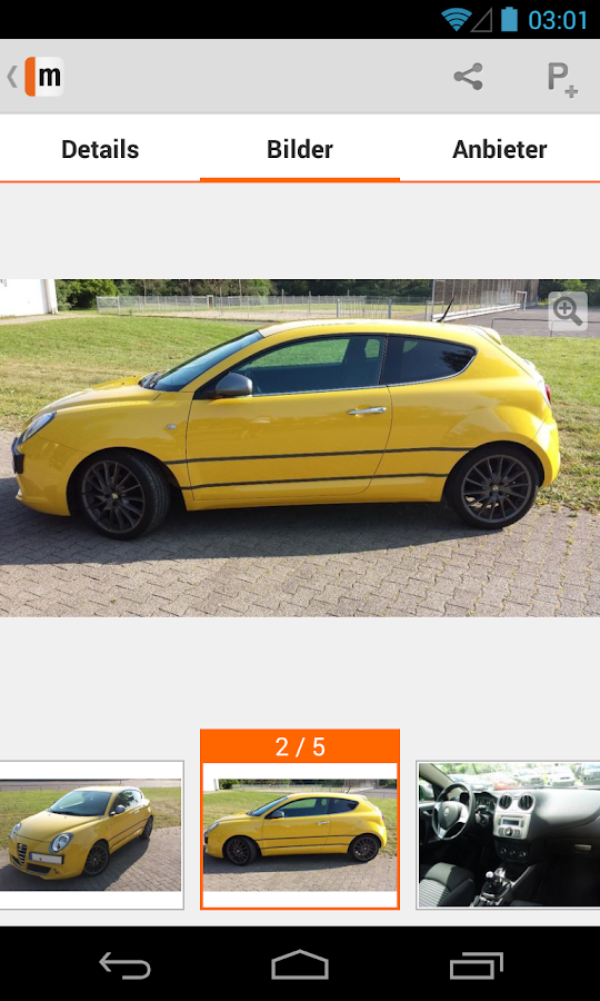 mobile.de - mobile Auto Börse - screenshot
