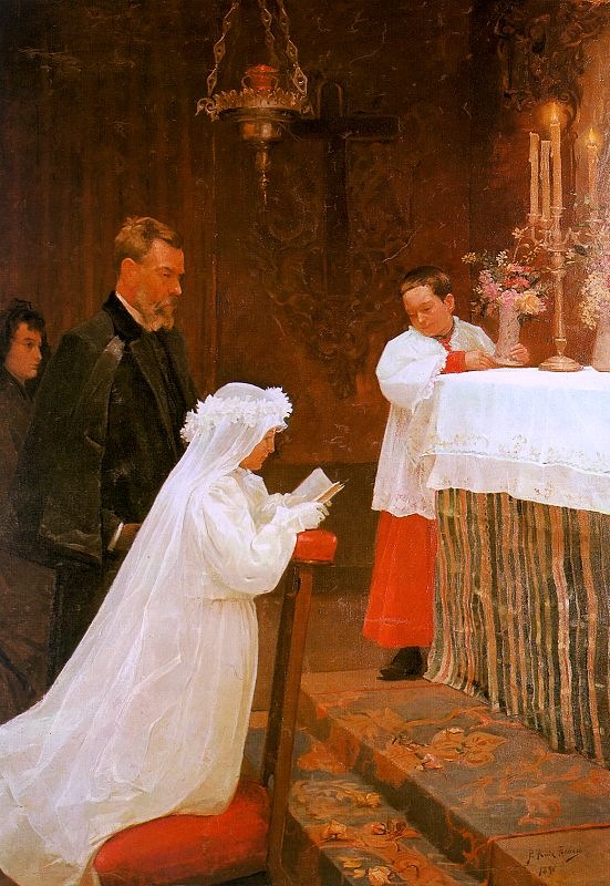 First communion(1895-96,oil on canvas)