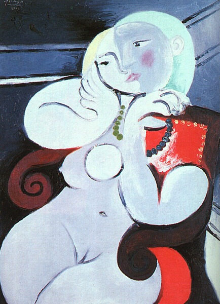 Nude woman in a red armchair(1932)