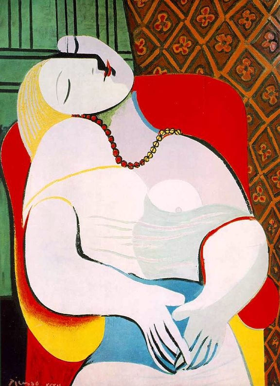 The dream(1932,oil on canvas)