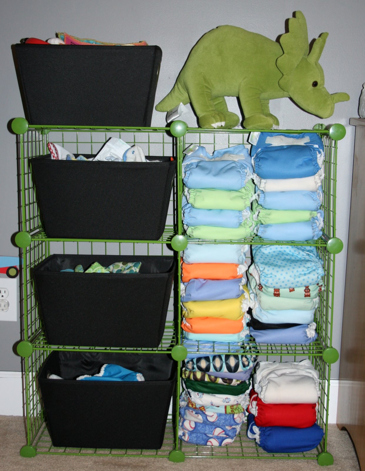 cloth diaper storage ideas (videos!) and huge PHOTOBOMB LOL BabyCenter