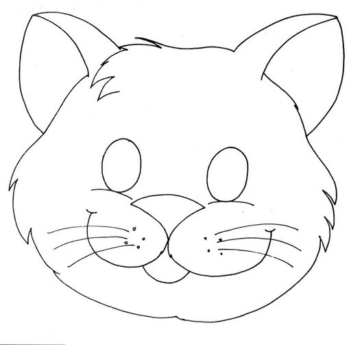 Download Kitty Mask | Coloring Pages