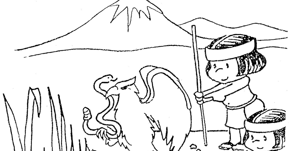 eagle and snake coloring pages - photo #48