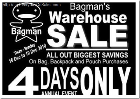 Bagman-warehouse-sale