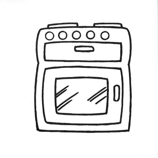 Dibujo de estufa para pintar - Imagui