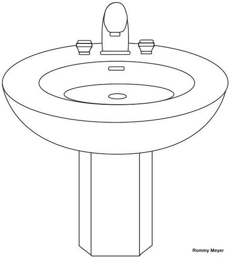 Dibujo deun lavabo - Imagui