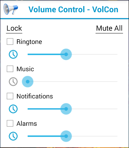 Volume Control Lock Schedule